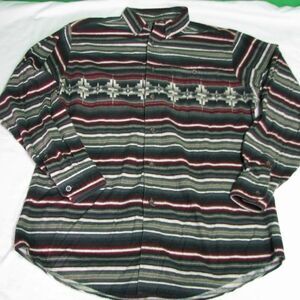 Vintage Woolrich Striped Aztec Button-Down Shirt